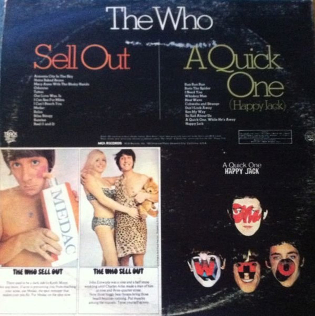 The Who – A Quick One (Happy Jack) / The Who Sell Out - 1973 Pressing!