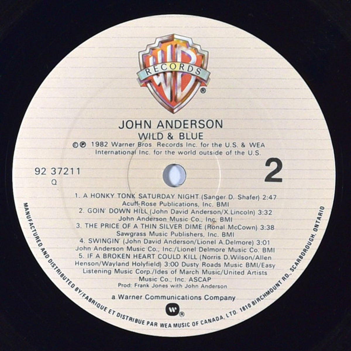 John Anderson – Wild & Blue VinylPursuit.com