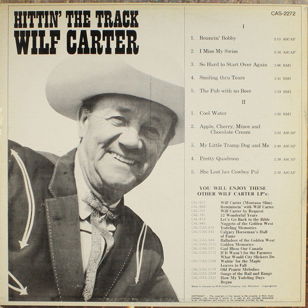 Wilf Carter – Hittin' The Track - 1968 Original in Shrinkwrap! VinylPursuit.com