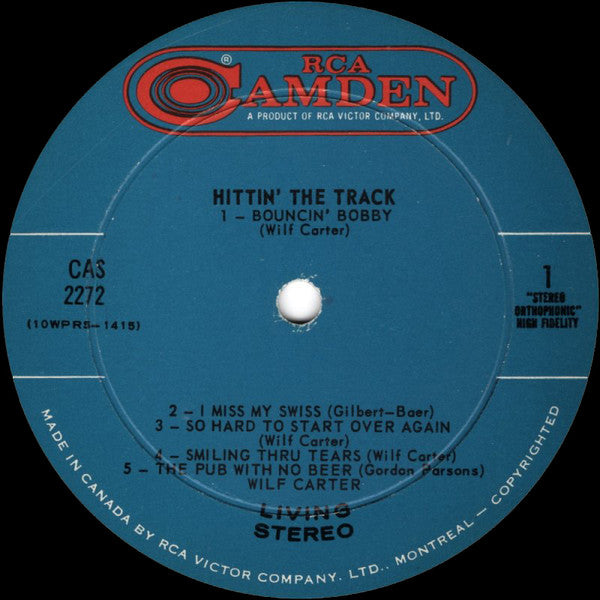 Wilf Carter – Hittin' The Track - 1968 Original in Shrinkwrap! VinylPursuit.com