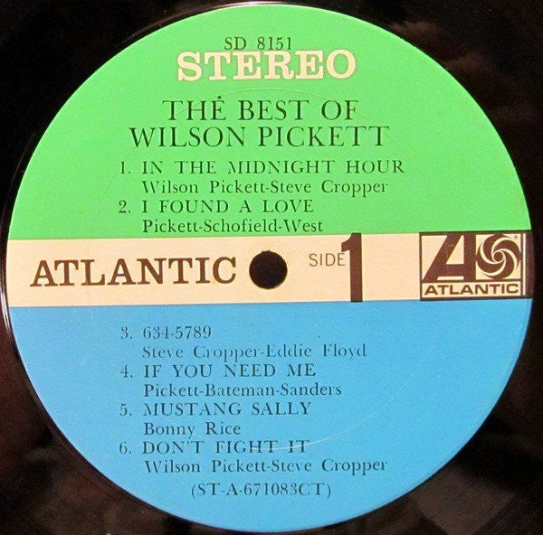 Wilson Pickett – The Best Of Wilson Pickett - 1967 1st US Pressing - Vinyl Pursuit Inc