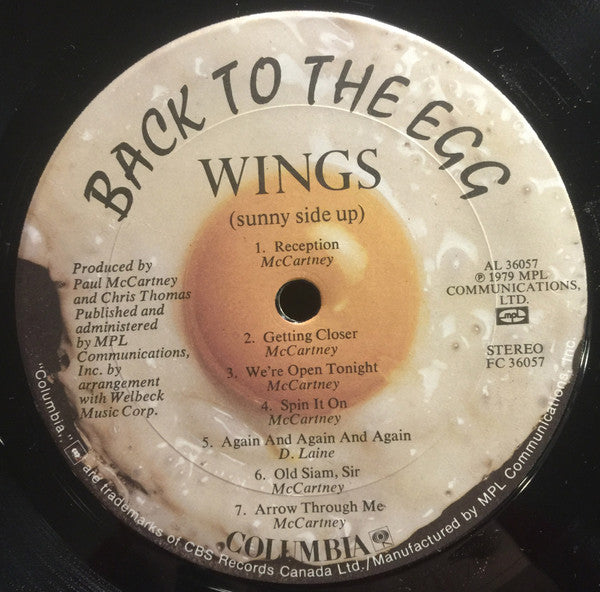 Wings – Back To The Egg - 1979 Original!