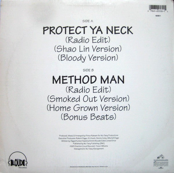 Wu-Tang Clan – Protect Ya Neck - 1993 US Original VinylPursuit.com