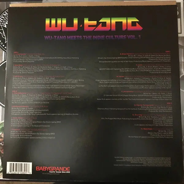 Wu-Tang – Wu-Tang Meets The Indie Culture Vol 1 - Pink Vinyl in Shrinkwrap! VinylPursuit.com