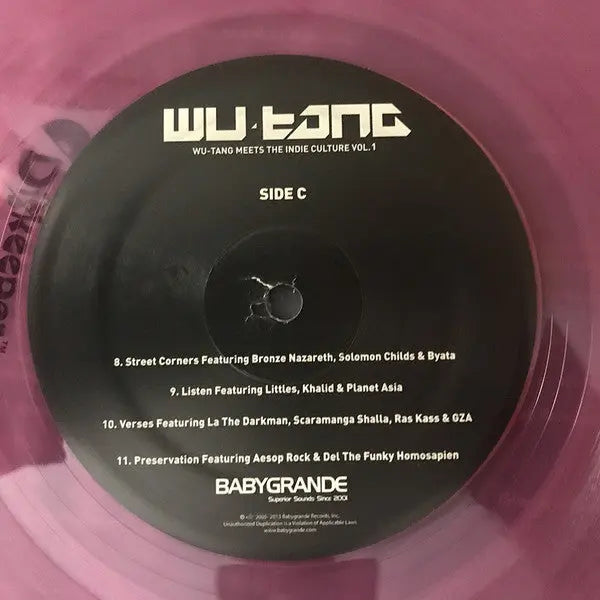 Wu-Tang – Wu-Tang Meets The Indie Culture Vol 1 - Pink Vinyl in Shrinkwrap! VinylPursuit.com