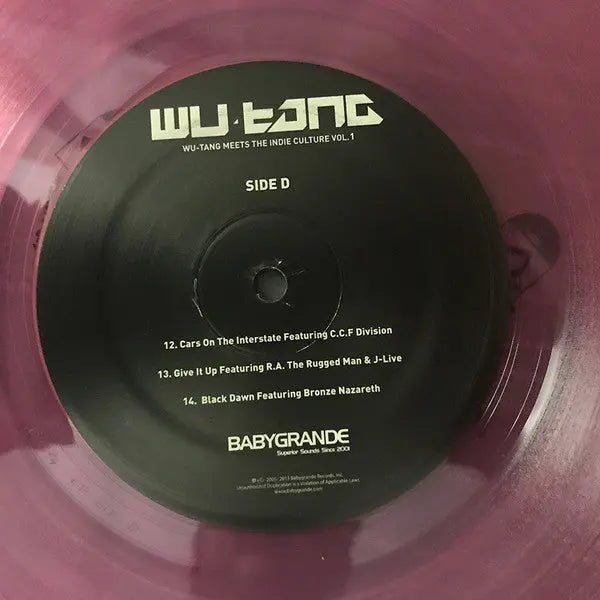 Wu-Tang – Wu-Tang Meets The Indie Culture Vol 1 - Pink Vinyl in Shrinkwrap! VinylPursuit.com