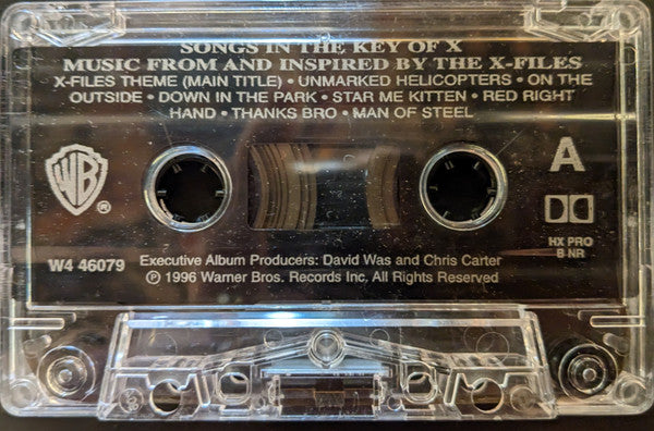 Various – The X-Files - Songs In The Key Of X - 1996 Original Cassette VinylPursuit.com