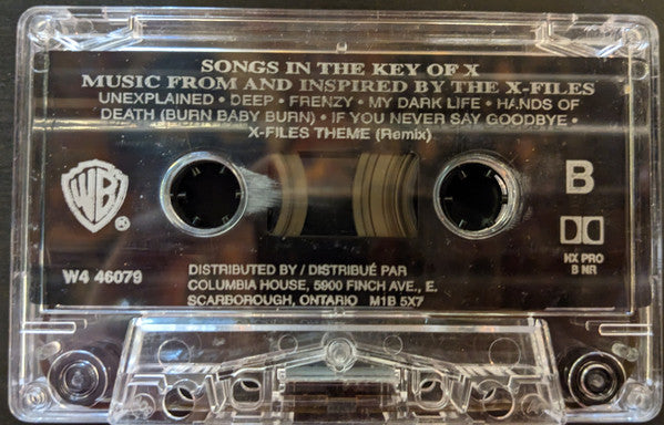 Various – The X-Files - Songs In The Key Of X - 1996 Original Cassette VinylPursuit.com