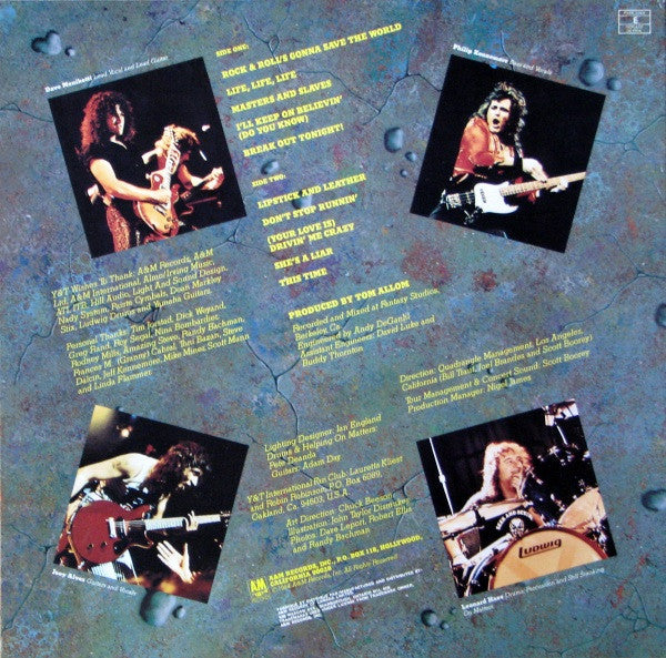 Y & T – In Rock We Trust - 1984 Original