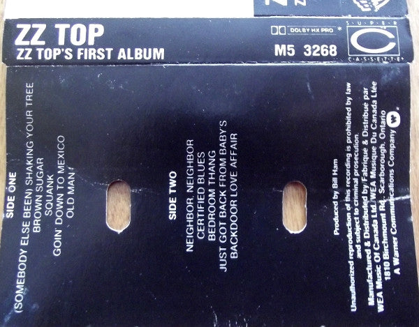ZZ Top – First Album - Cassette VinylPursuit.com