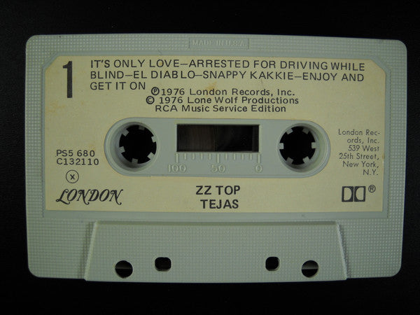 ZZ Top – Tejas - 1977 Cassette, Rare! VinylPursuit.com
