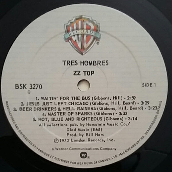 ZZ Top – Tres Hombres VinylPursuit.com