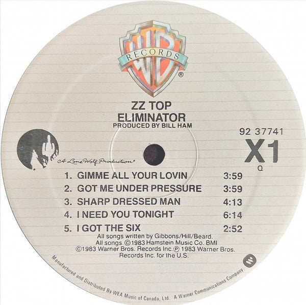 ZZ Top ‎– Eliminator - 1983 Original! VinylPursuit.com