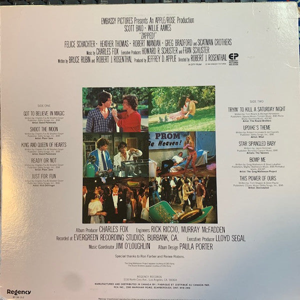 Zapped! Original Motion Picture Soundtrack - 1982