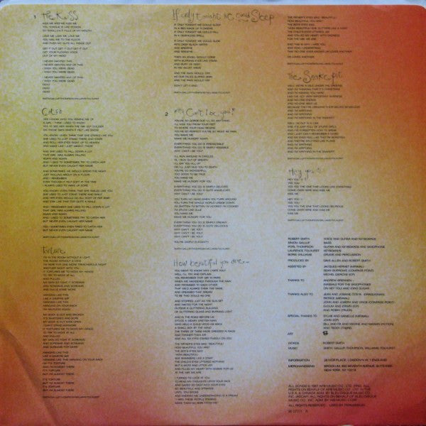 The Cure – Kiss Me Kiss Me Kiss Me - 1987 Original VinylPursuit.com