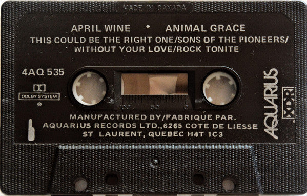 April Wine – Animal Grace - 1984 Cassette VinylPursuit.com