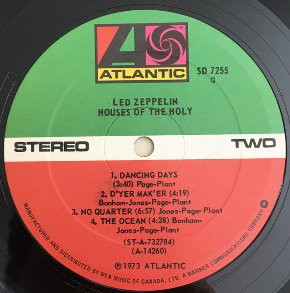 Led Zeppelin - Houses Of The Holy - Early Pressing In Shrinkwrap! VinylPursuit.com