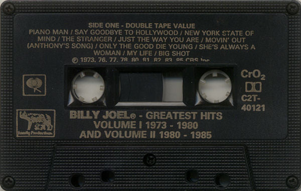 Billy Joel – Greatest Hits: Volume I and Volume II - 1985 Cassette