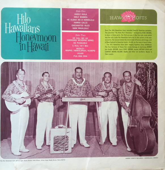 The Hilo Hawaiians – Honeymoon In Hawaii - 1960 US Original in Booklet