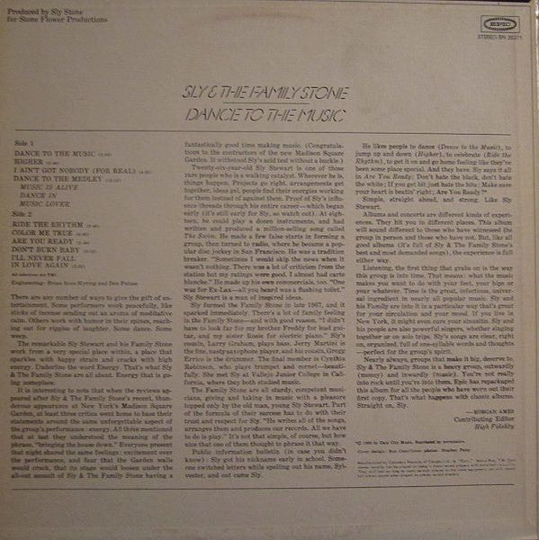 Sly & The Family Stone – Dance To The Music - 1968 Original