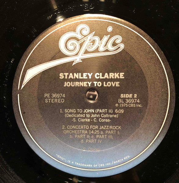 Stanley Clarke ‎– Journey To Love - US Pressing in Shrinkwrap!