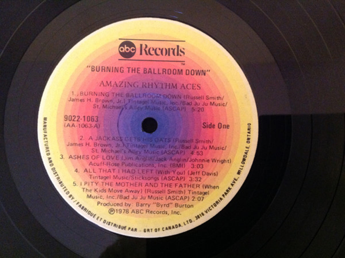The Amazing Rhythm Aces – Burning The Ballroom Down  - 1978
