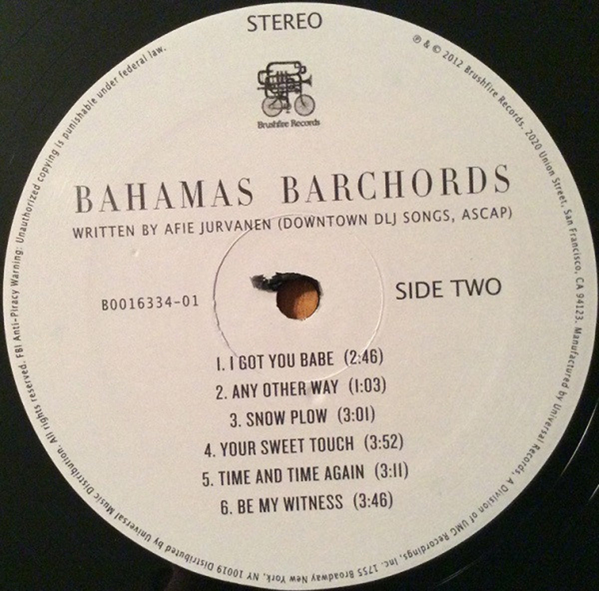Bahamas – Barchords - Rare
