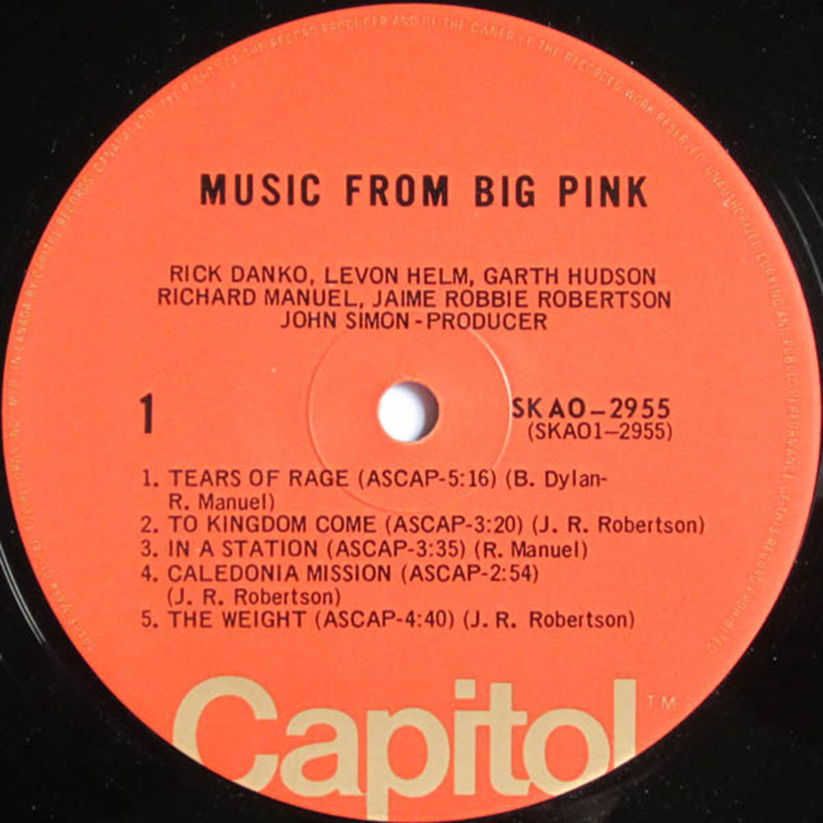 The Band – Music From Big Pink - 1972 Rare