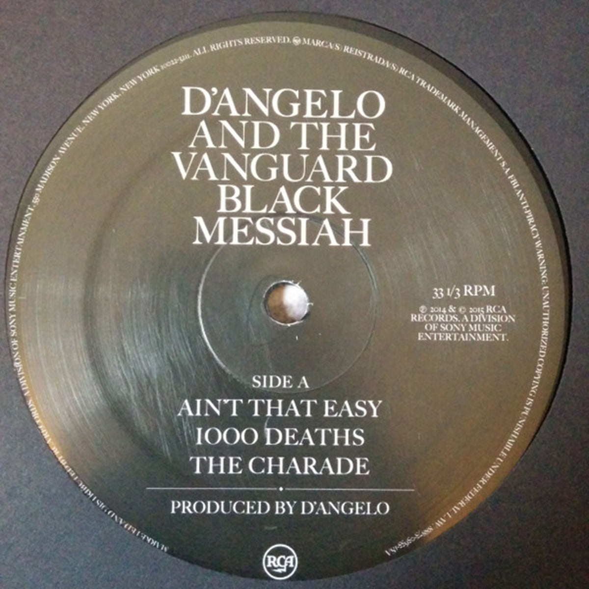 D'Angelo And The Vanguard – Black Messiah - US Pressing