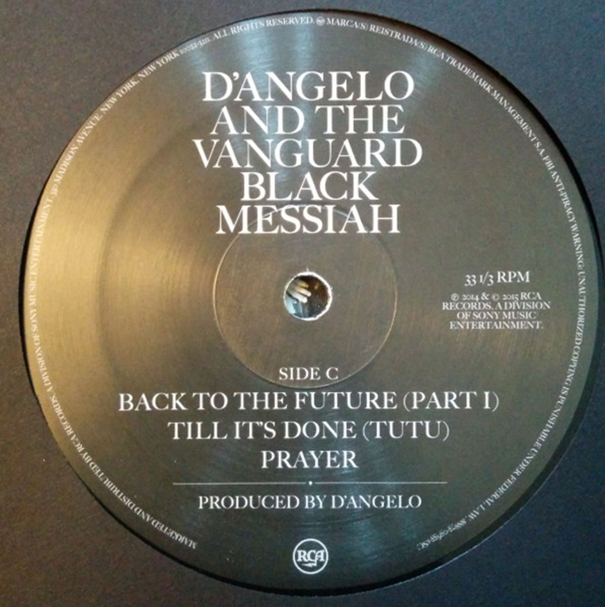 D'Angelo And The Vanguard – Black Messiah - US Pressing