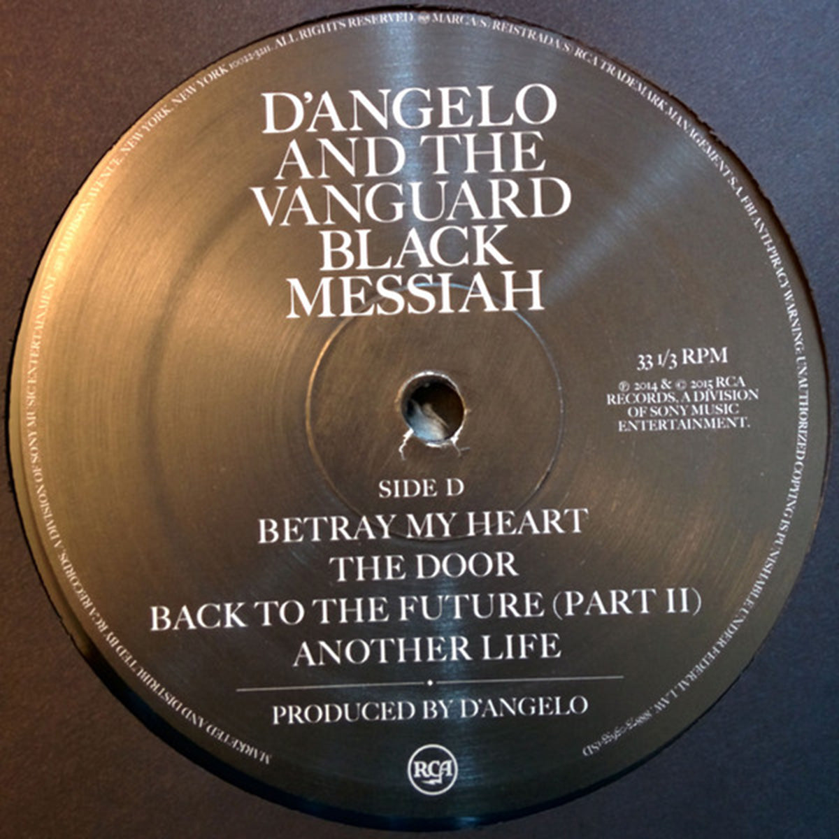 D'Angelo And The Vanguard – Black Messiah - US Pressing