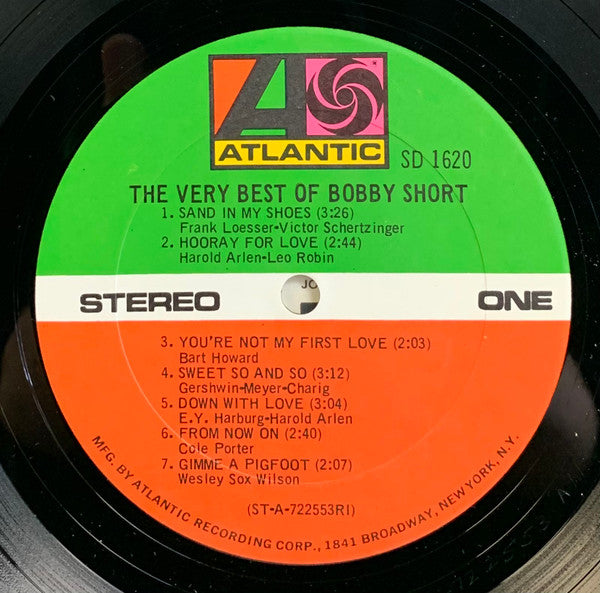 Bobby Short – The Very Best Of Bobby Short - US Pressing, 1972