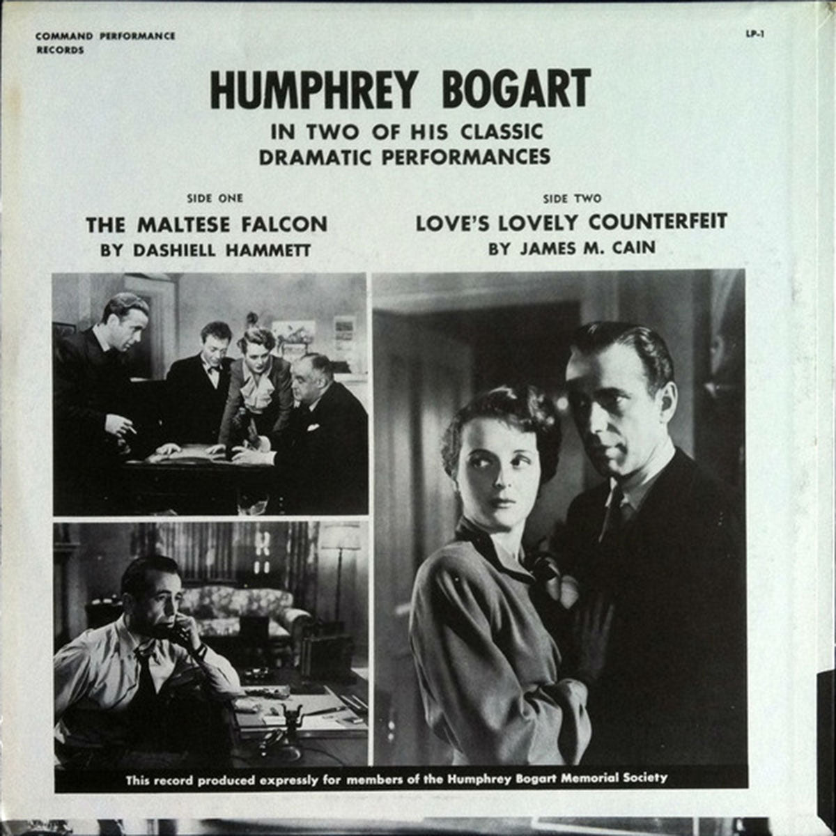 Humphrey Bogart – Humphrey Bogart In The Maltese Falcon With Mary Astor & Sydney Greenstreet US Pressing