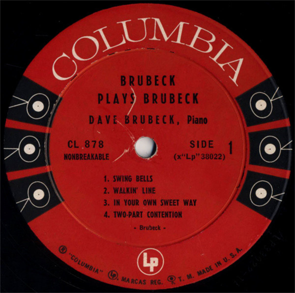 Dave Brubeck – Brubeck Plays Brubeck - US Mono Pressing