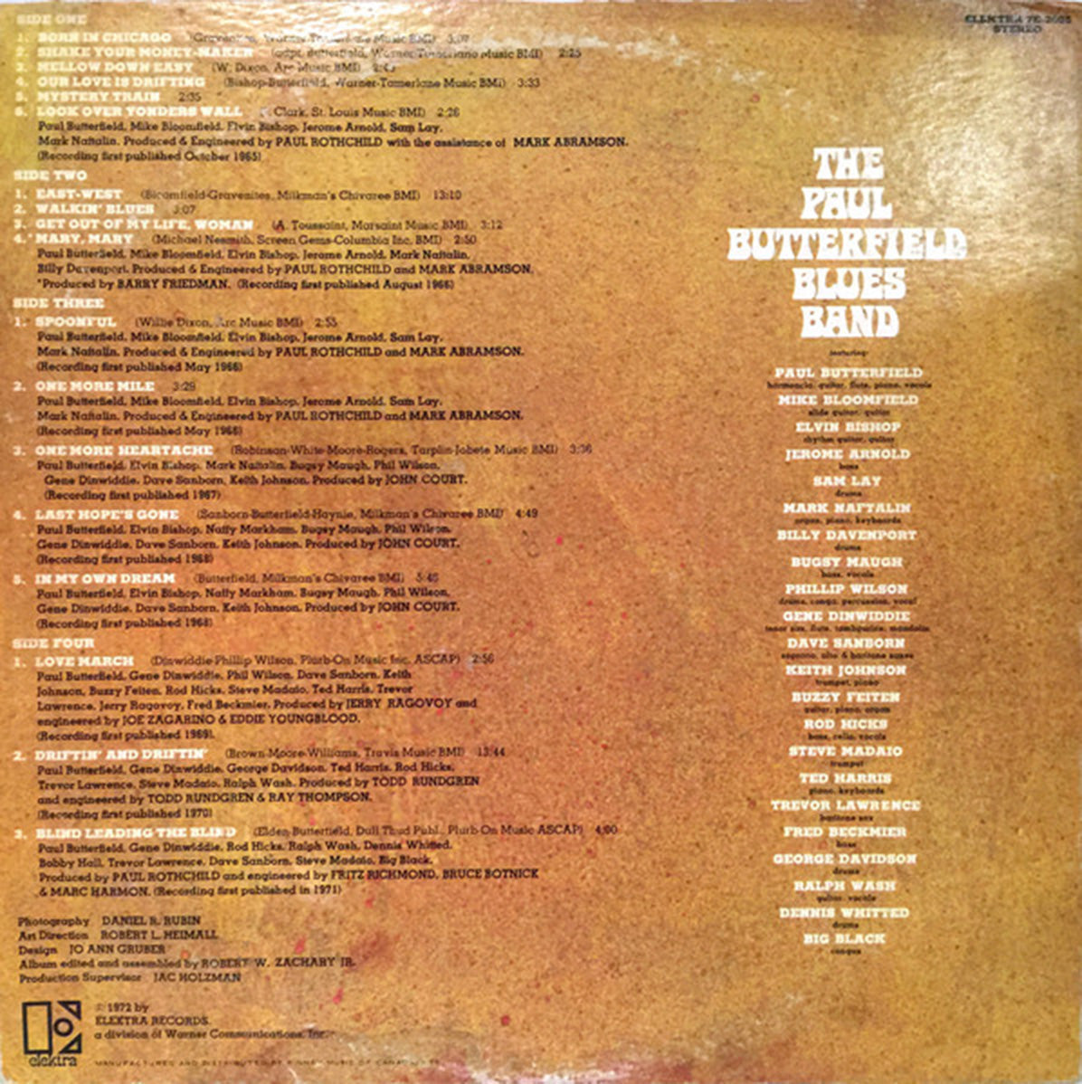 The Paul Butterfield Blues Band – Golden Butter, The Best Of -  1972 Rare in Shrinkwrap!