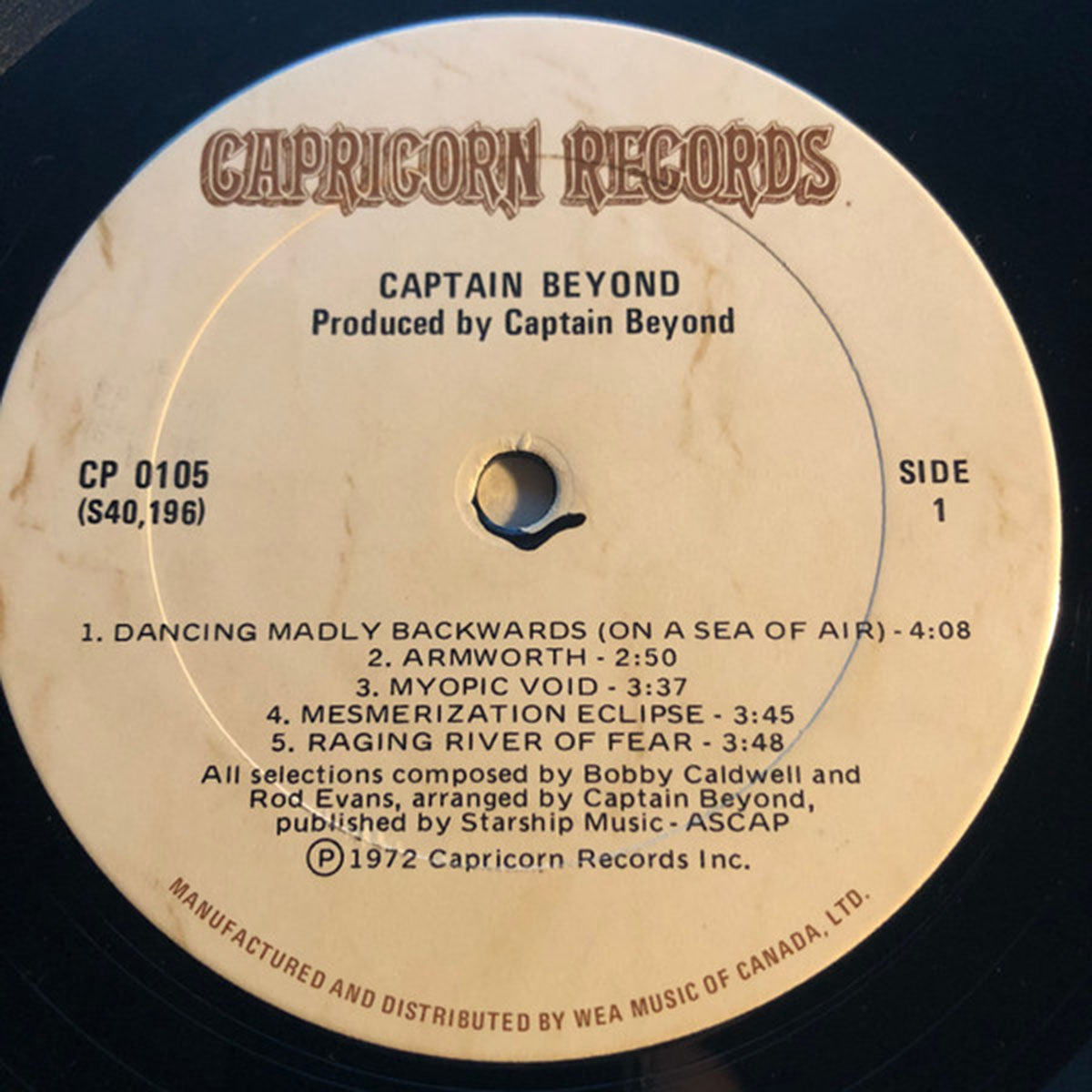Captain Beyond – Captain Beyond - Rare 3D Cover!