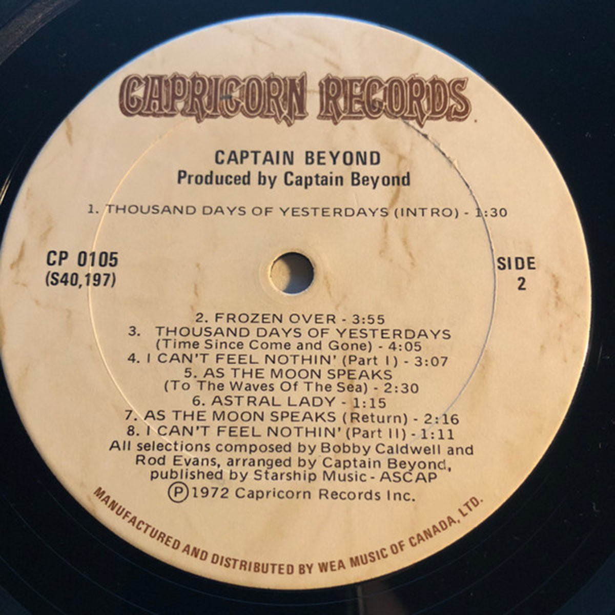 Captain Beyond – Captain Beyond - Rare 3D Cover!