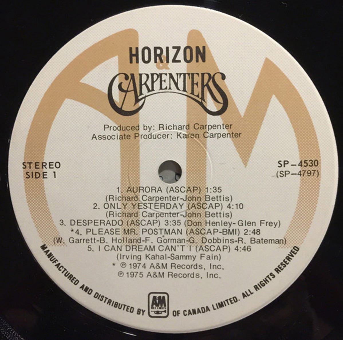 Carpenters – Horizon - 1975