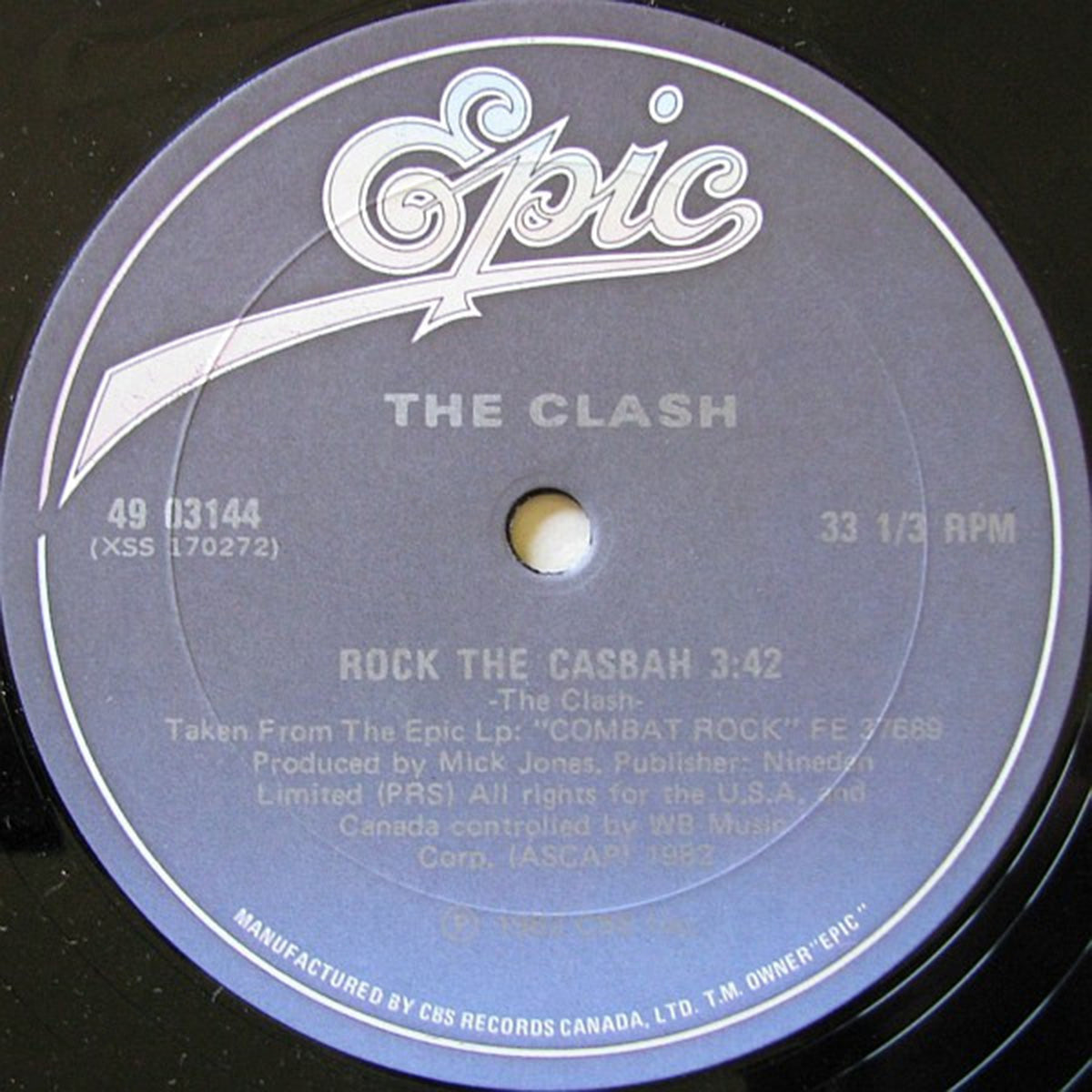 The Clash – Rock The Casbah - 1982 VinylPursuit.com