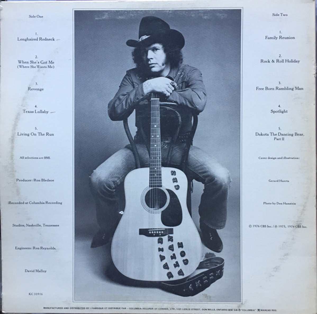 David Allan Coe – Longhaired Redneck - 1976 Rare