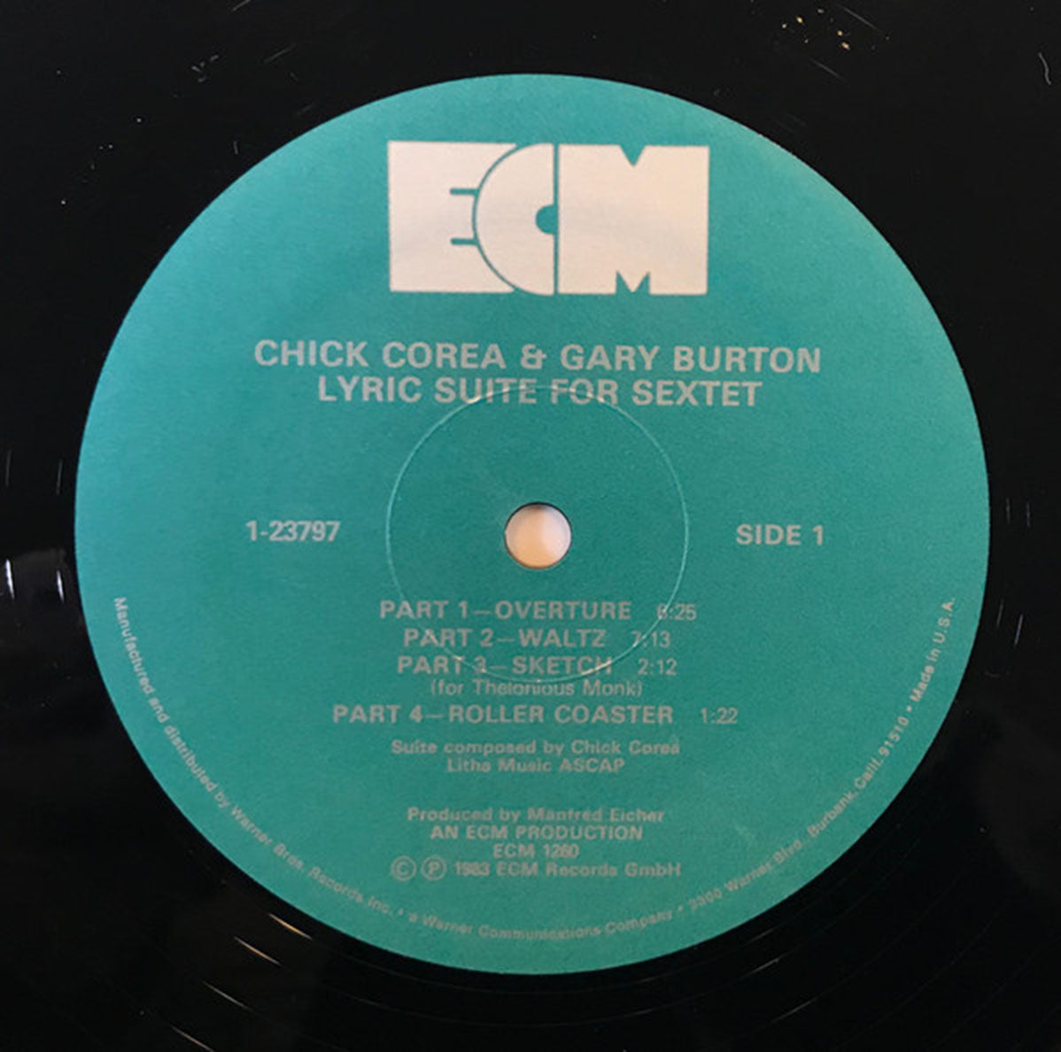 Chick Corea / Gary Burton – Lyric Suite For Sextet - US Pressing