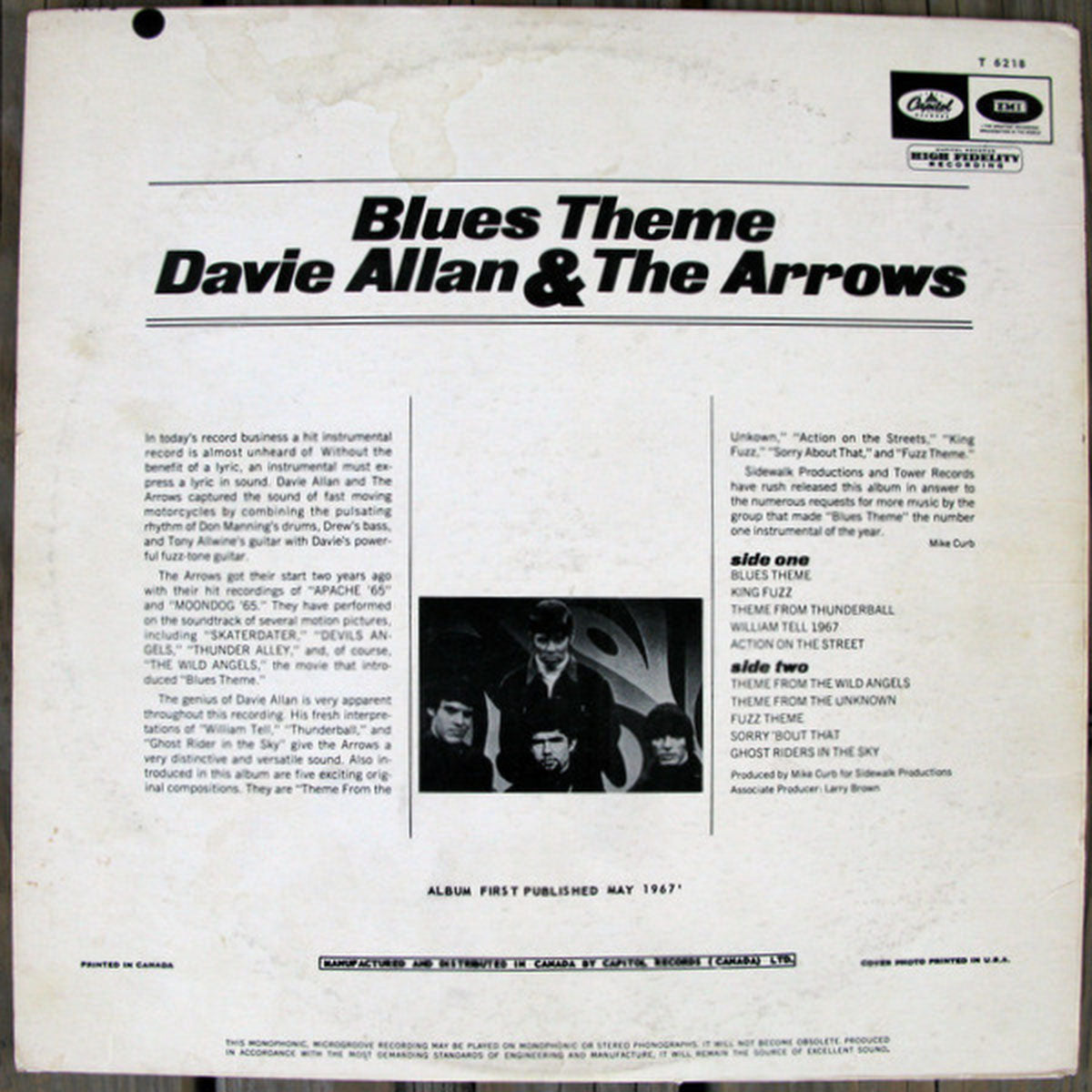 Davie Allan & The Arrows – Blues Theme - Mono