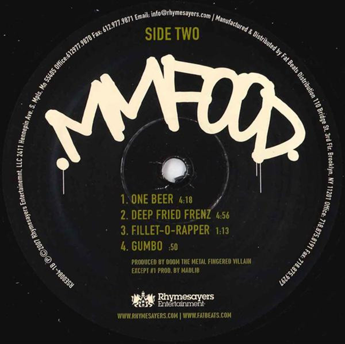 MF Doom – MM..Food - US  Mispress