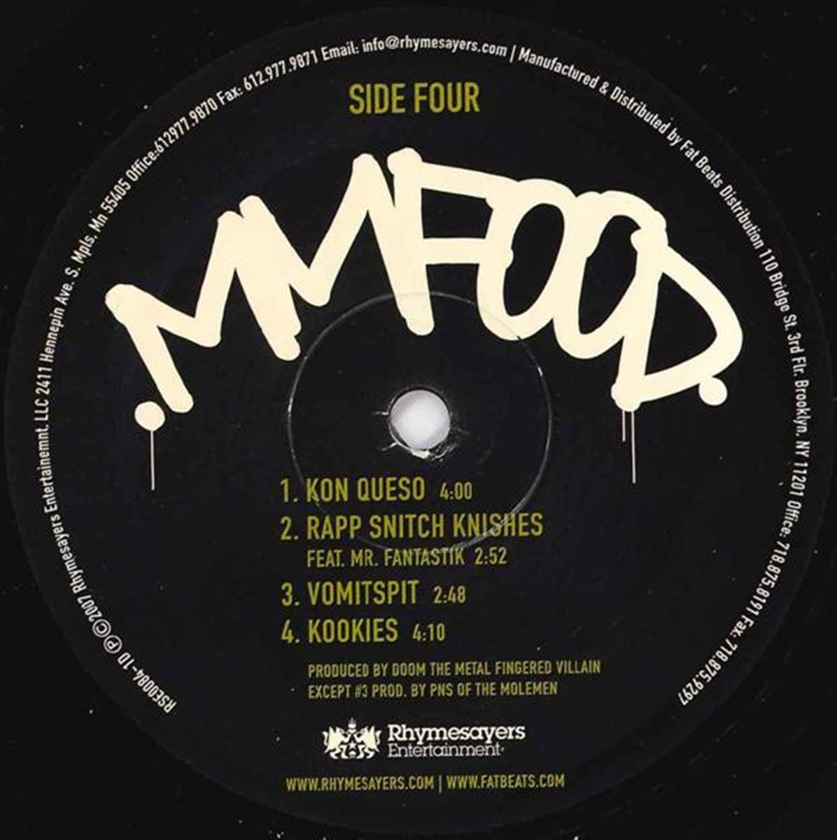 MF Doom – MM..Food - US  Mispress