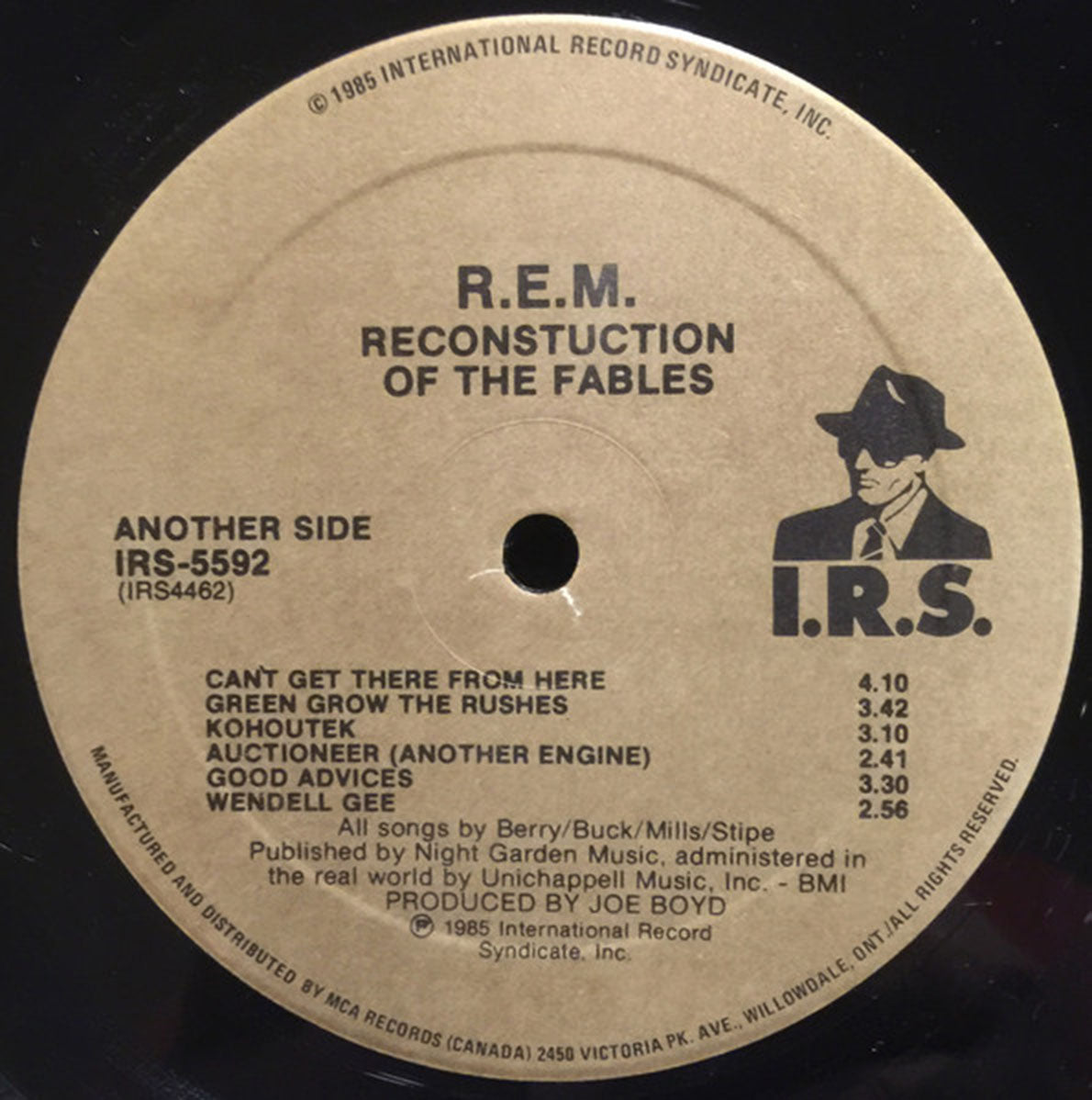 REM – Fables Of The Reconstruction - 1985 Original