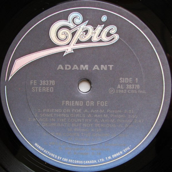 Adam Ant – Friend Or Foe