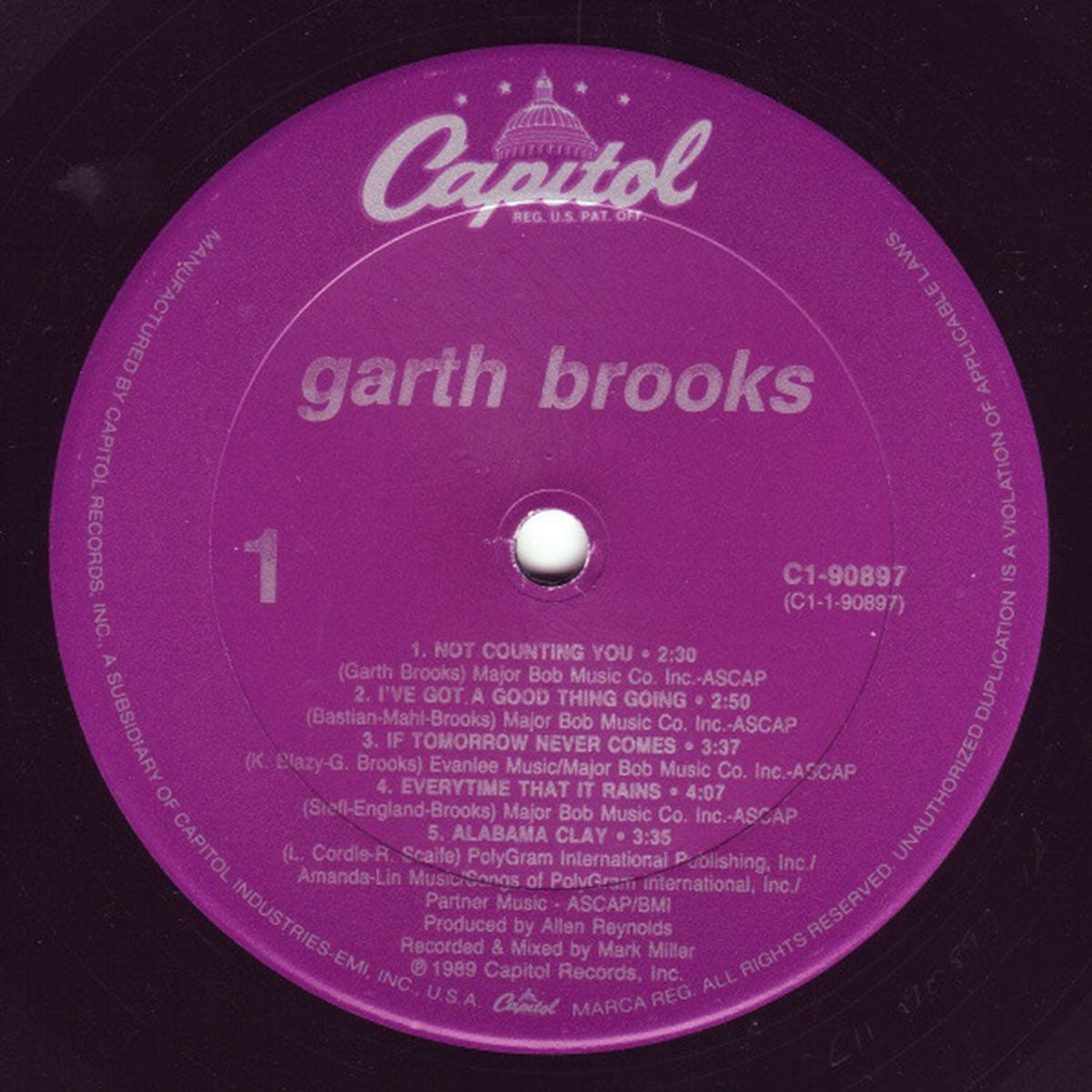 Garth Brooks – Garth Brooks - US Pressing - RARE 1989 US Pressing