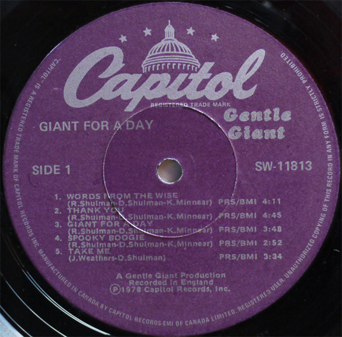 Gentle Giant – Giant For A Day