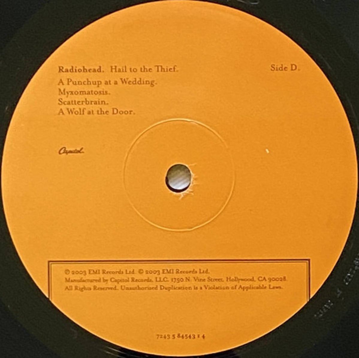 Radiohead – Hail To The Thief - US Pressing