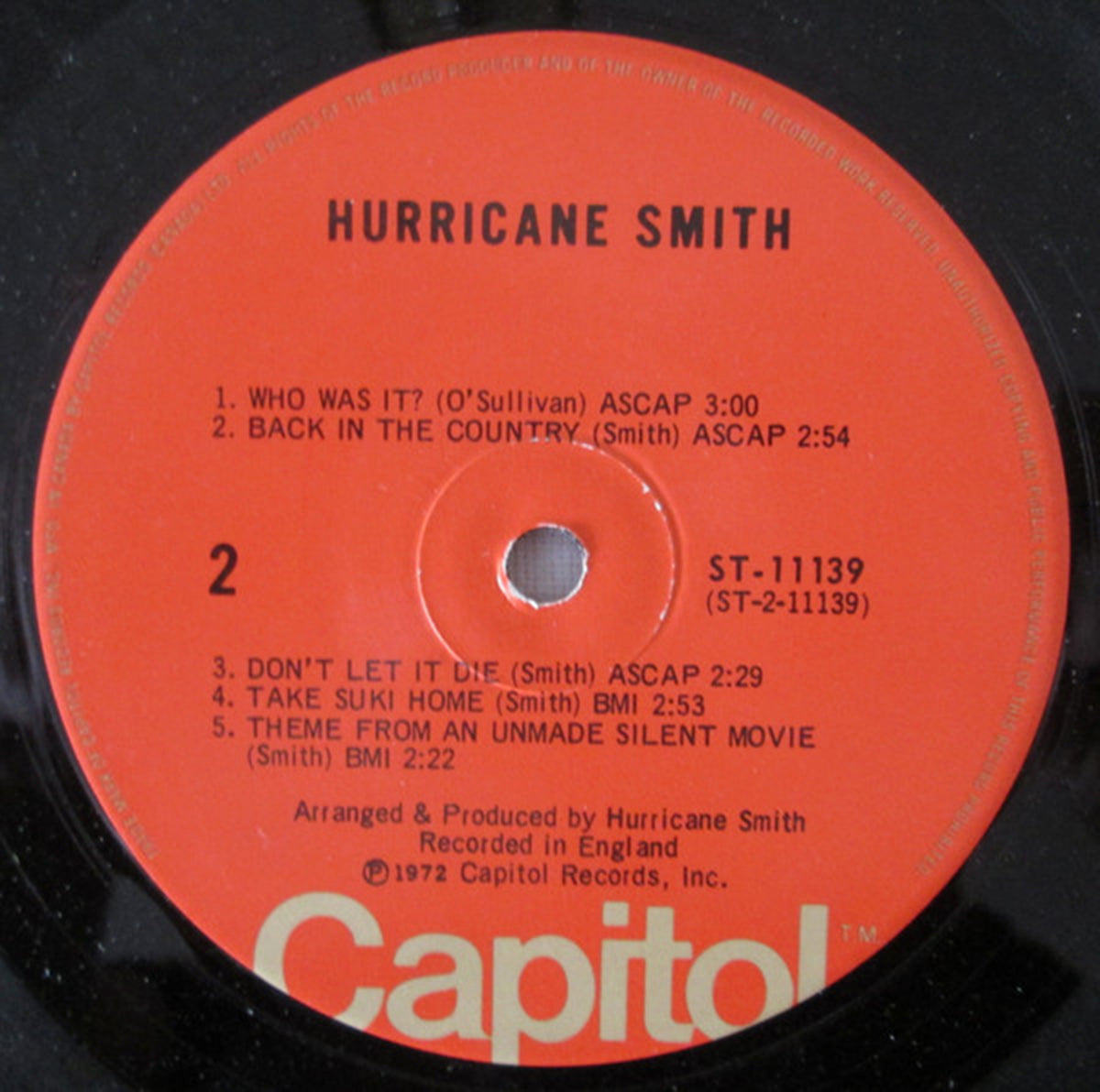 Hurricane Smith – Hurricane Smith - 1972 Shrinkwrap!
